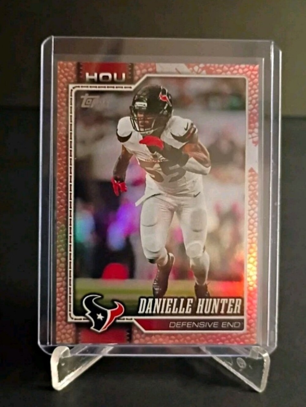 2026 Topps Flagship Football Danielle Hunter Rose Gold Parallel 1/1 Texans